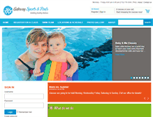 Tablet Screenshot of gatewaysportsclub.com